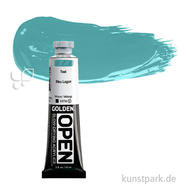 Artikelbild 1 des Artikels “GOLDEN Open Acrylfarben 59 ml | 7369 Teal“