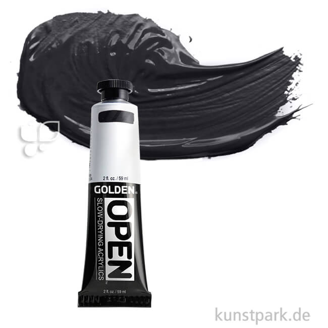 Artikelbild 1 des Artikels “GOLDEN Open Acrylfarben 59 ml | 7040 Carbon Black“