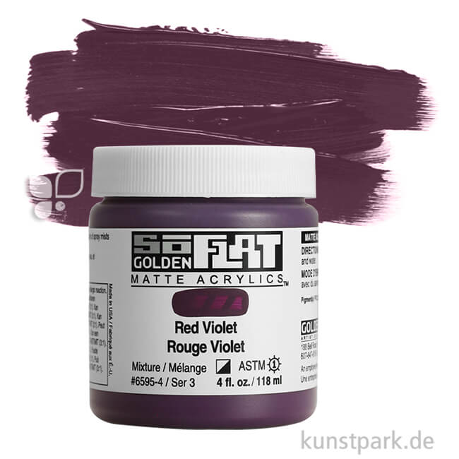 Artikelbild 1 des Artikels “GOLDEN SoFlat - Matte Acrylfarbe 118 ml | Red Violet“