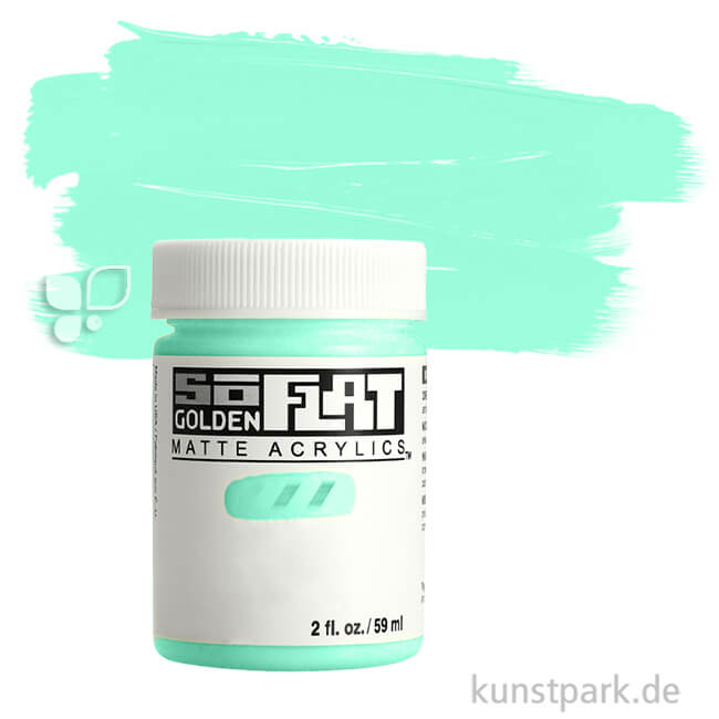 Artikelbild 1 des Artikels “GOLDEN SoFlat - Matte Acrylfarbe 59 ml | Light Phthalo Green“