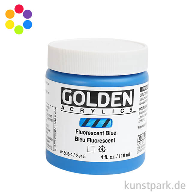 Artikelbild 1 des Artikels “GOLDEN Fluorescent Leuchtfarbe, Fluoreszierende Acrylfarbe, 119 ml “