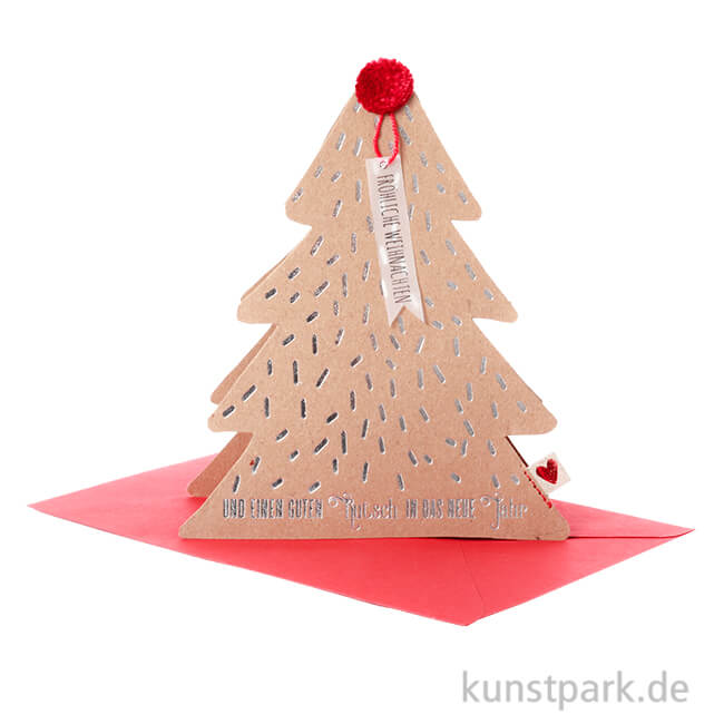 Artikelbild 1 des Artikels “Good old friends - Bäumchen Karte, Schöne Weihnachten “