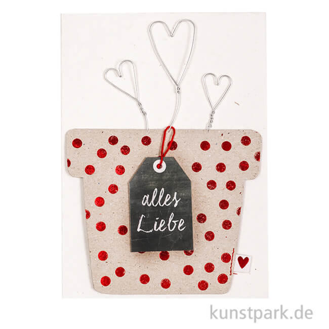 Artikelbild 1 des Artikels “Good old friends - Blumentopf Karte, Alles Liebe “