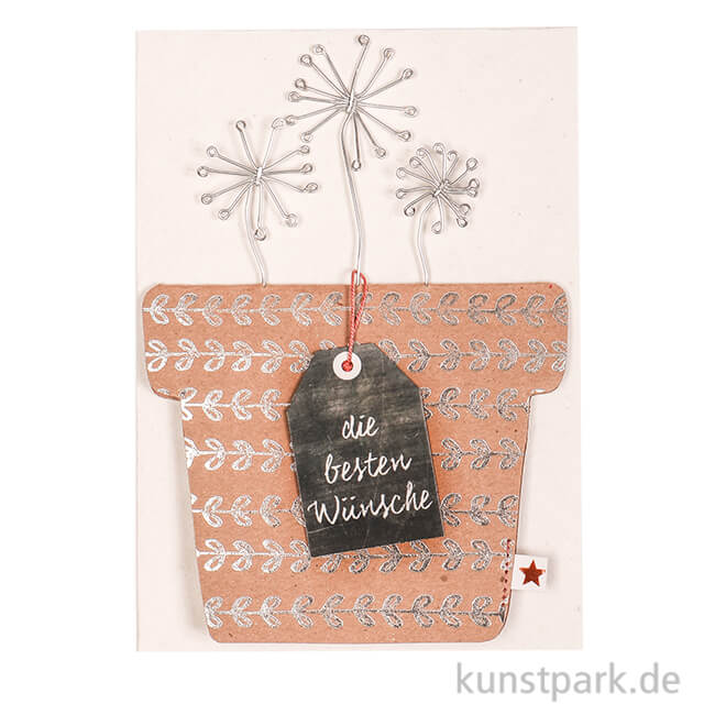Artikelbild 1 des Artikels “Good old friends - Blumentopf Karte, Die besten Wünsche “