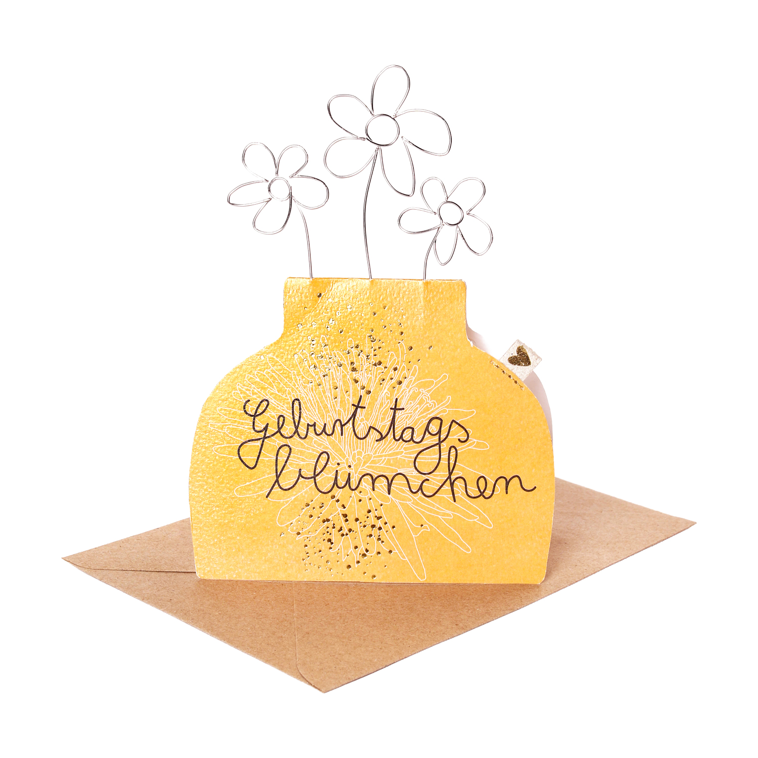 Artikelbild 1 des Artikels “Good old friends - Blumenvasenkarte, Geburtstagsblümchen “