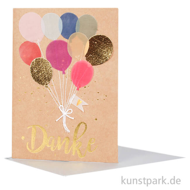 Artikelbild 1 des Artikels “Good old friends - Bunte Ballonkarte, Danke “