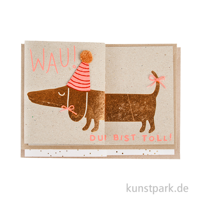 Artikelbild 1 des Artikels “Good old friends - Dackelkarte, Wau, Du hast Geburtstag “
