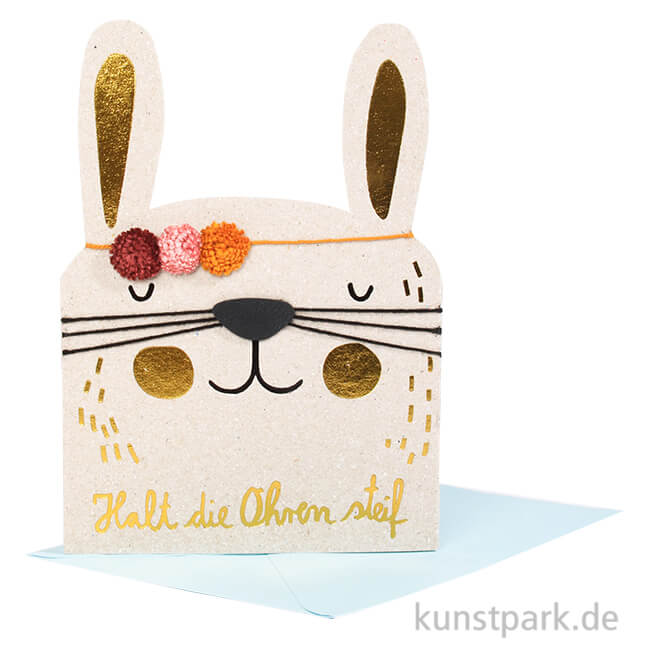 Artikelbild 1 des Artikels “Good old friends - Fellnasen Karte, Hase “