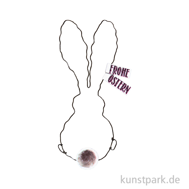 Artikelbild 1 des Artikels “Good old friends - Frühlings Drahtornament, Hase, Frohe Ostern “