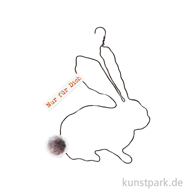 Artikelbild 1 des Artikels “Good old friends - Frühlings Drahtornament, Hase, Nur für Dich “