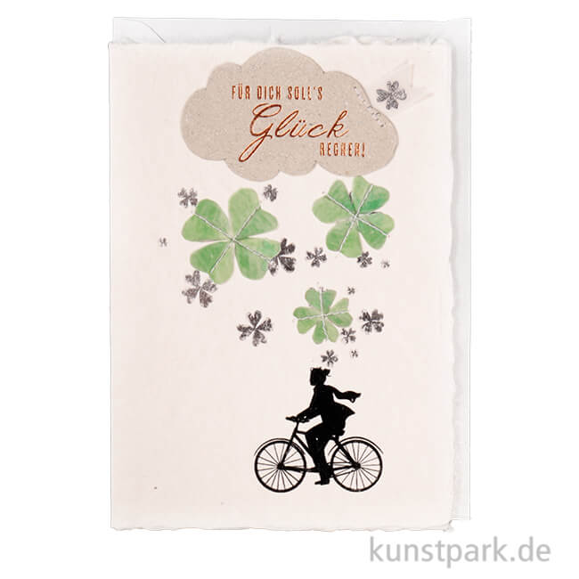 Artikelbild 1 des Artikels “Good old friends - Glücksklee Karte, Glücksregen “