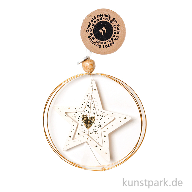 Artikelbild 1 des Artikels “Good old friends - Goldsternornament, Herz, Schnee “