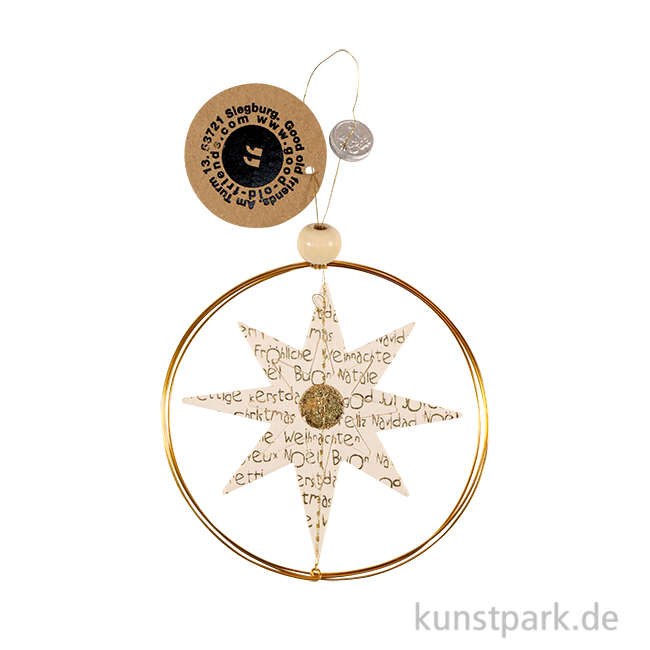 Artikelbild 1 des Artikels “Good old friends - Goldsternornament, Kreis, Schrift “