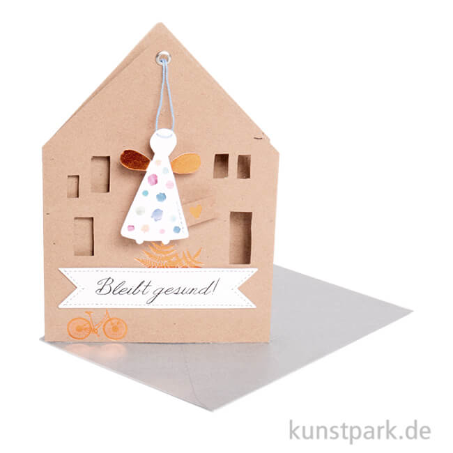Artikelbild 1 des Artikels “Good old friends - Hausengel Karte, Bleibt gesund “