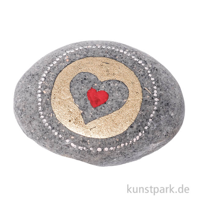 Artikelbild 1 des Artikels “Good old friends - Herzstein, Herz Rot mit Gold “