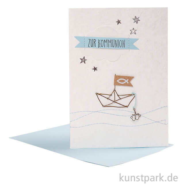 Artikelbild 1 des Artikels “Good old friends - Kommunionskarte, Boot “