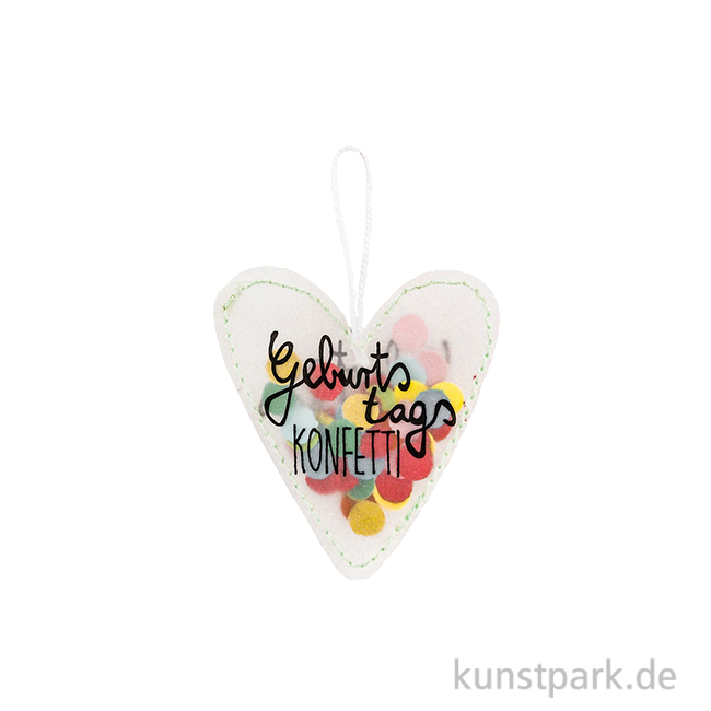 Artikelbild 1 des Artikels “Good old friends - Konfettiherz, Geburtstagskonfetti “