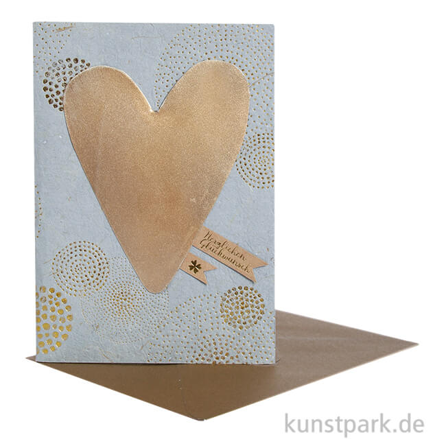 Artikelbild 1 des Artikels “Good old friends - Metallherzkarte, Herzlichen Glückwunsch “