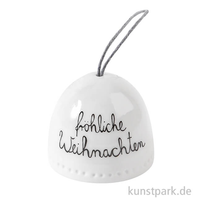 Artikelbild 1 des Artikels “Good old friends - Mini Glöckchen aus Porzellan, Frohe Weihnachten “