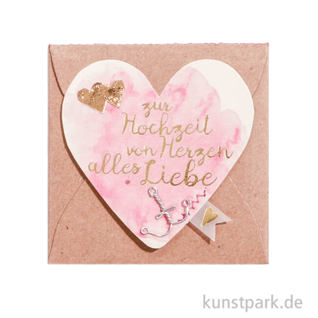 Artikelbild 1 des Artikels “Good old friends - Mini Herz Kärtchen, Zur Hochzeit von Herzen “