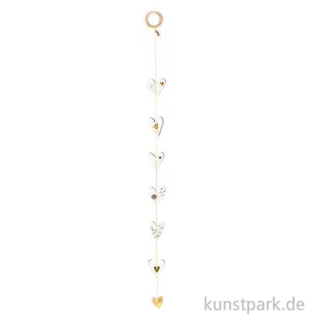 Artikelbild 1 des Artikels “Good old friends - Mini Herzkette, Grau, Gold “
