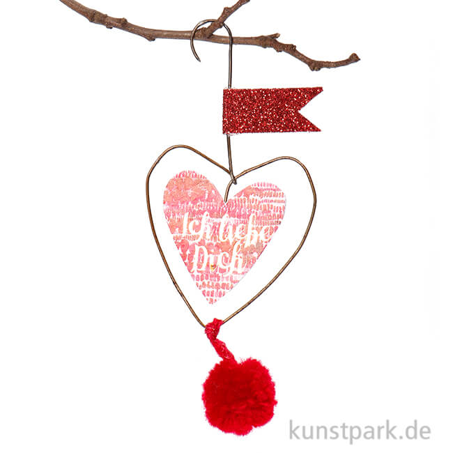 Artikelbild 1 des Artikels “Good old friends - Mini Pompon Herzen - Ich liebe Dich “