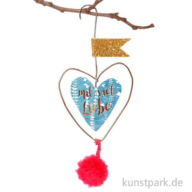Artikelbild 1 des Artikels “Good old friends - Mini Pompon Herzen - Mit viel Liebe “
