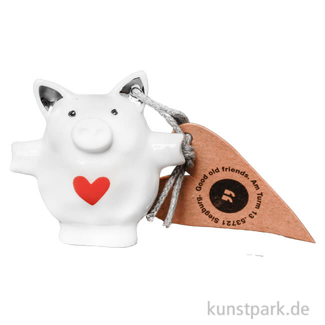 Artikelbild 1 des Artikels “Good old friends - Mini Schwein, Herz rot “