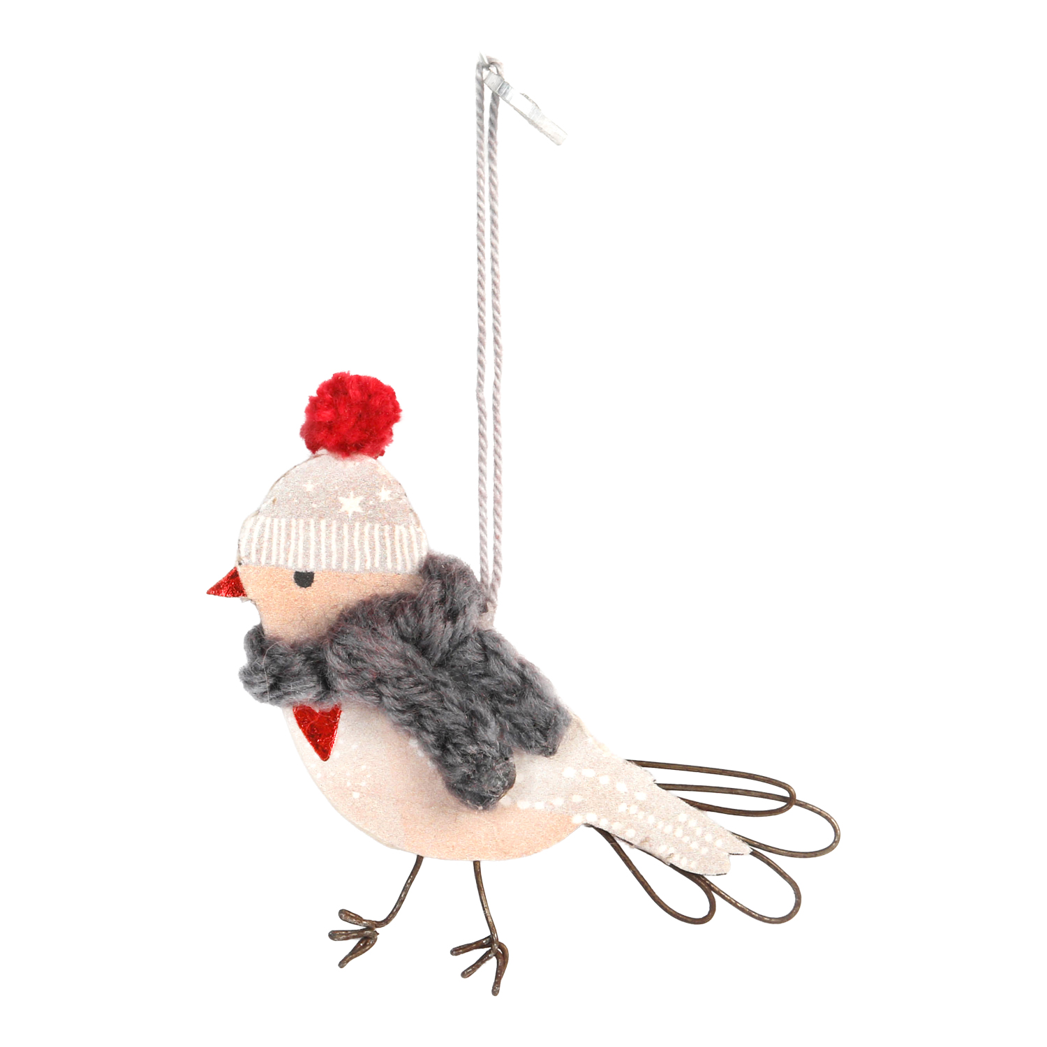 Artikelbild 1 des Artikels “Good old friends - Mini Wintervogel, Grauer Schal, Herz Rot “