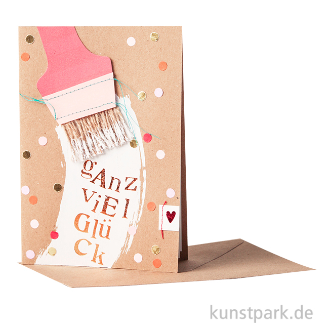Artikelbild 1 des Artikels “Good old friends - Pinsel Karte, Ganz viel Glück “