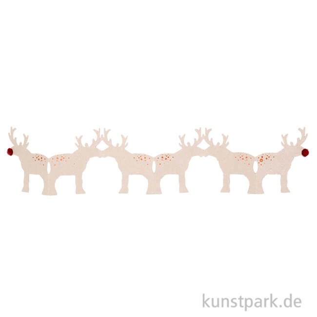 Artikelbild 1 des Artikels “Good old friends - Rentier Tischgirlande, Graupappe “