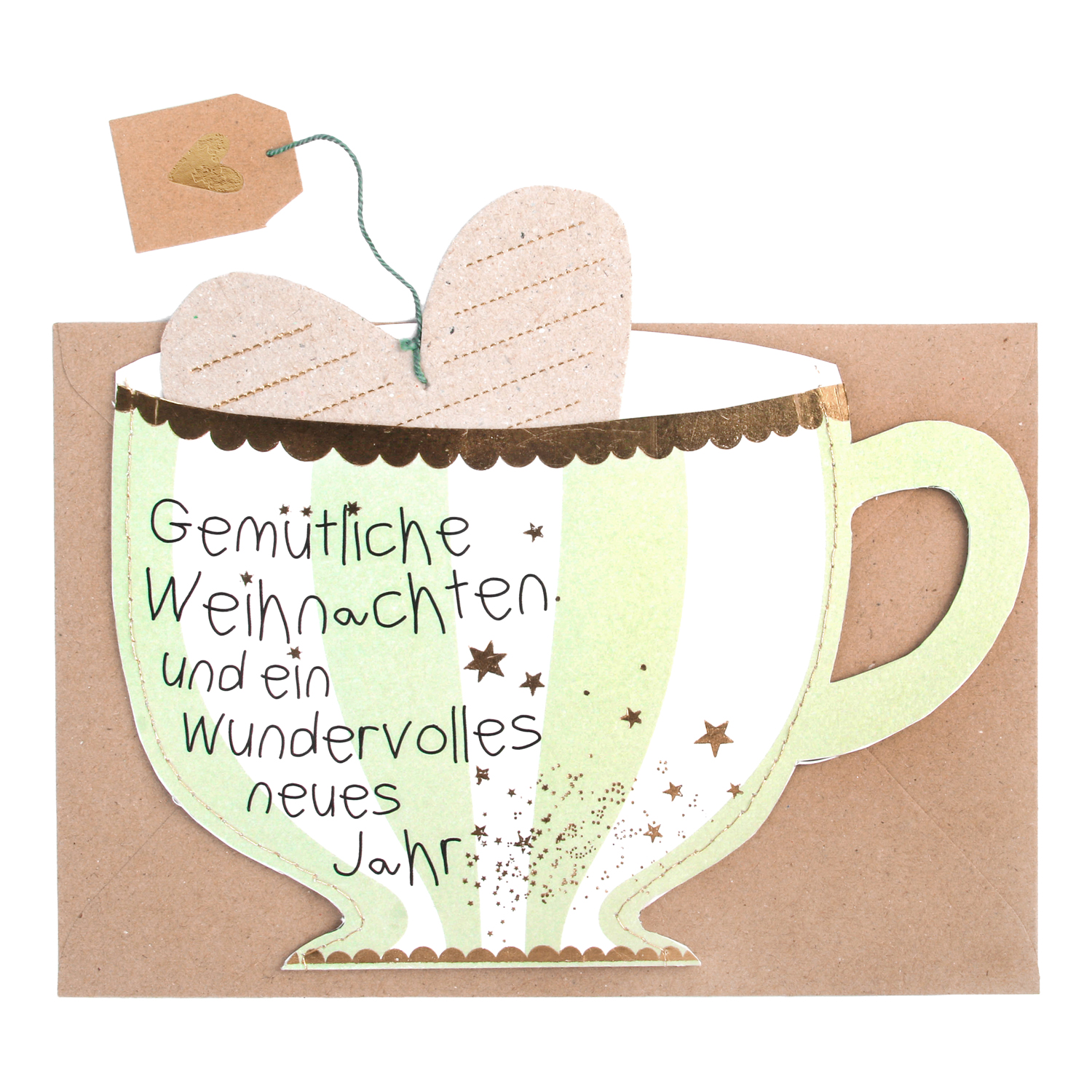 Artikelbild 1 des Artikels “Good old friends - Teetassenkarte, Gemütliche Weihnachten “