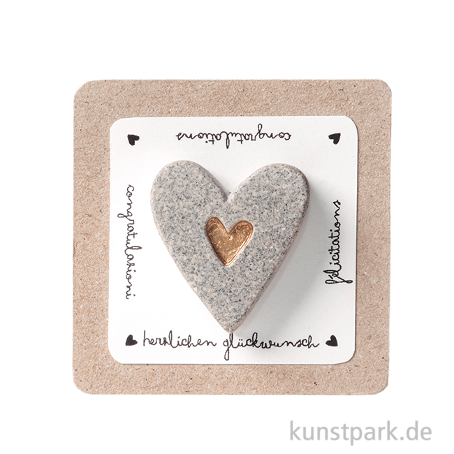 Artikelbild 1 des Artikels “Good old friends - Terrazzo Herzmagnet, Herzlichen Glückwunsch “