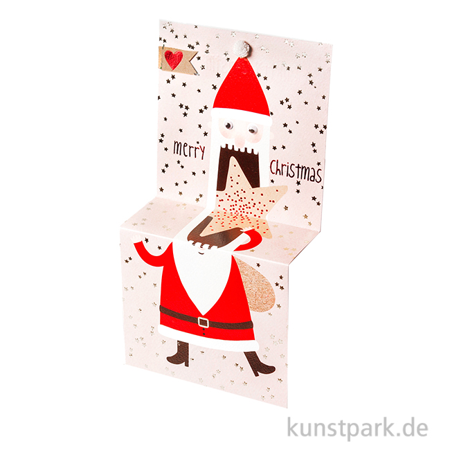 Artikelbild 1 des Artikels “Good old friends - Weihnachtskrümelkarte, Stern, Merry Christmas “