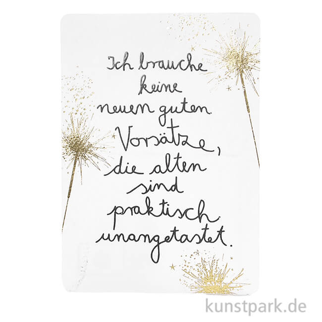 Artikelbild 1 des Artikels “Good old friends - Winter Postkarten, Ich brauche keine neuen Vorsätze “