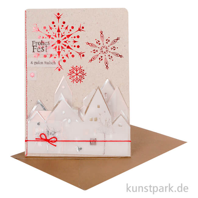 Artikelbild 1 des Artikels “Good old friends - Winter Silhouetten Karte, Frohes Fest, Guten Rutsch “