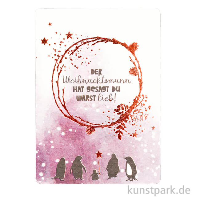 Artikelbild 1 des Artikels “Good old friends - Winterwelt Postkarte, Pinguine “