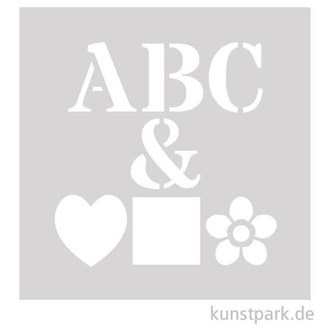 Artikelbild 1 des Artikels “Grafische Schablonen 30er Set - Alphabet A-Z, Größe 62x74 mm “