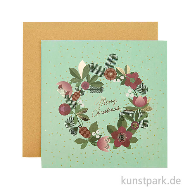Artikelbild 1 des Artikels “Grußkarte mit Umschlag - Merry Christmas, Helleborus, 14 x 14 cm “
