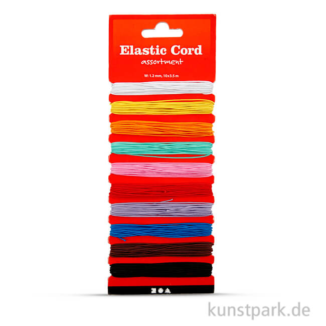 Artikelbild 1 des Artikels “Gummiband Set - Farbenmix, Dicke 1,2 mm, 10x3,5 Meter “
