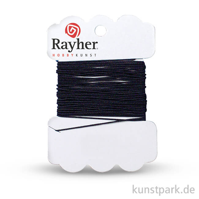 Artikelbild 1 des Artikels “Gummifaden, 0,6 mm, 5 Meter Schwarz“