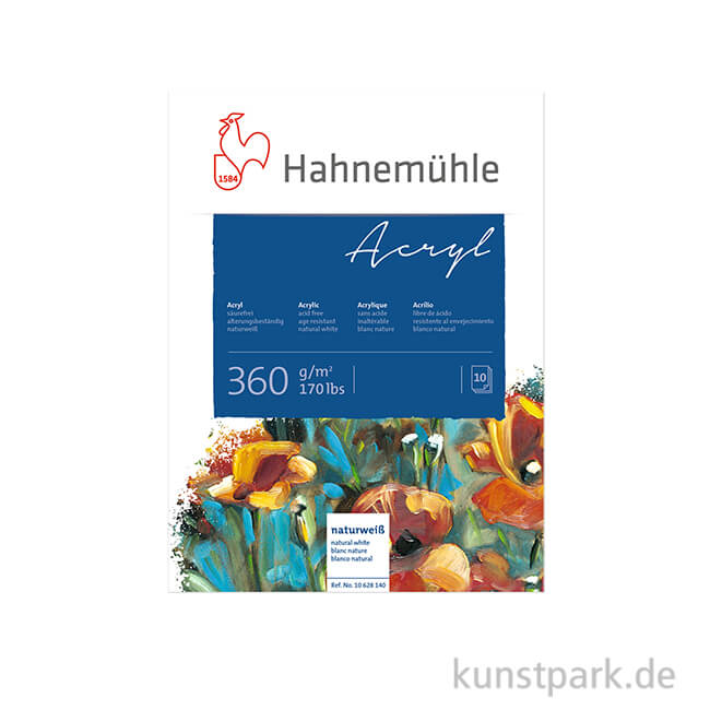 Artikelbild 1 des Artikels “Hahnemühle ACRYL Malkarton, 10 Blatt, 360g 36 x 48 cm“