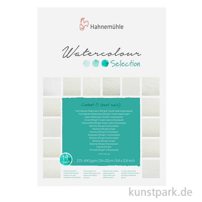 Artikelbild 1 des Artikels “Hahnemühle Aquarellselection, 14 verschiedene Papiere “