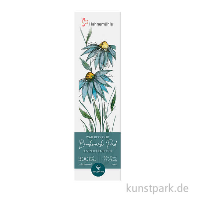 Artikelbild 1 des Artikels “Hahnemühle Bookmark Pad Lesezeichenblock, 5,5 x 20 cm, 15 Blatt, 300g “