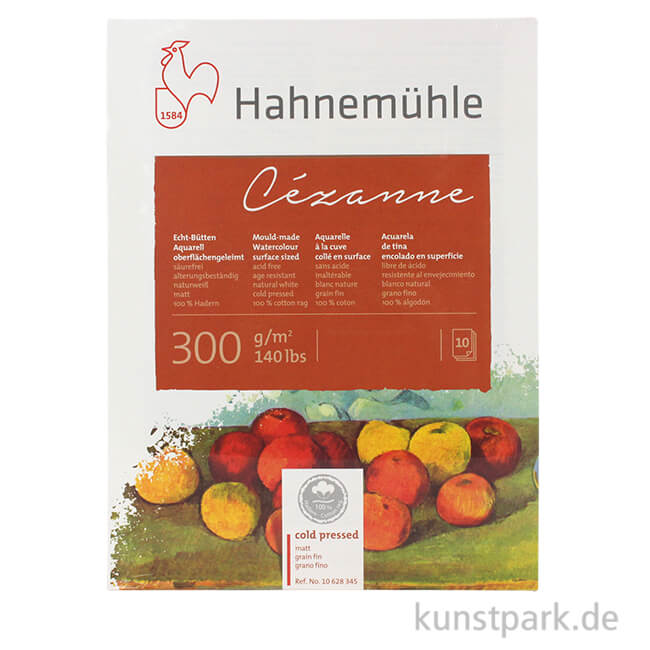 Artikelbild 1 des Artikels “Hahnemühle CÉZANNE Aquarellblock, 10 Blatt, 300g matt 36 x 48 cm“