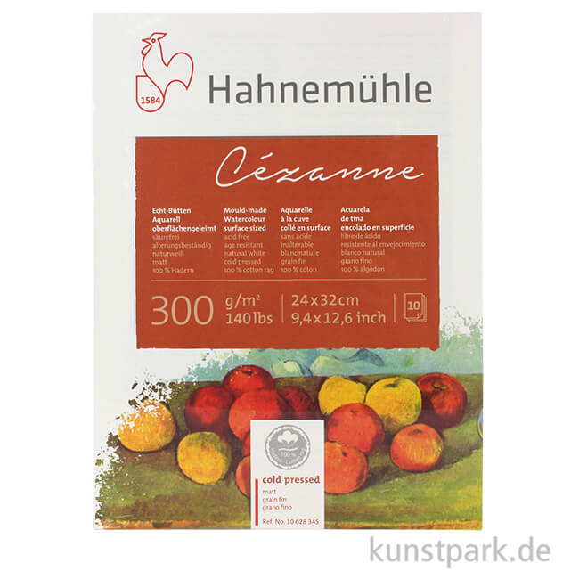 Artikelbild 1 des Artikels “Hahnemühle CÉZANNE Aquarellblock, 10 Blatt, 300g matt “