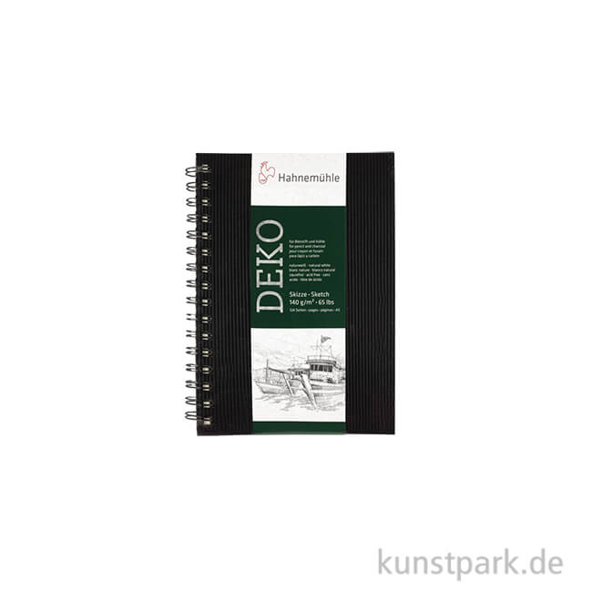 Artikelbild 1 des Artikels “Hahnemühle DEKO Skizzenbuch, 62 Blatt, 140g, schwarz DIN A5“