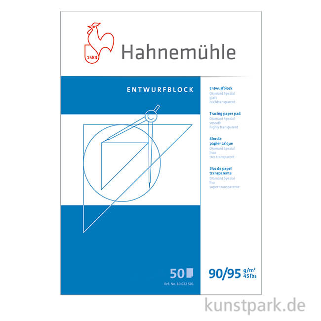 Artikelbild 1 des Artikels “Hahnemühle DIAMANT Transparentblock 50 Blatt, 90/95g “