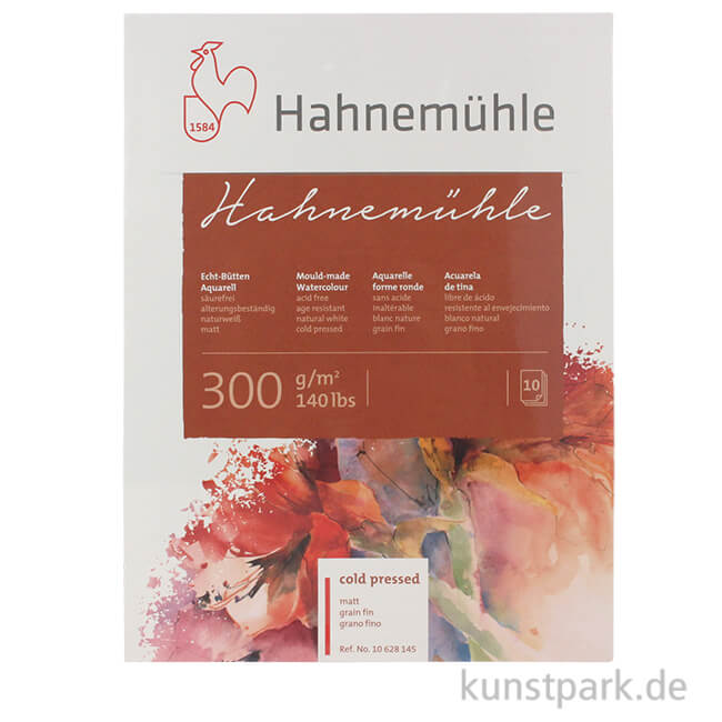 Artikelbild 1 des Artikels “Hahnemühle Echt Bütten Aquarellpapier, 10 Blatt, 300g matt “