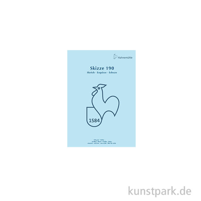 Artikelbild 1 des Artikels “Hahnemühle SKIZZE 190, 1584 Skizzenblock, 50 Blatt, 190g DIN A5“